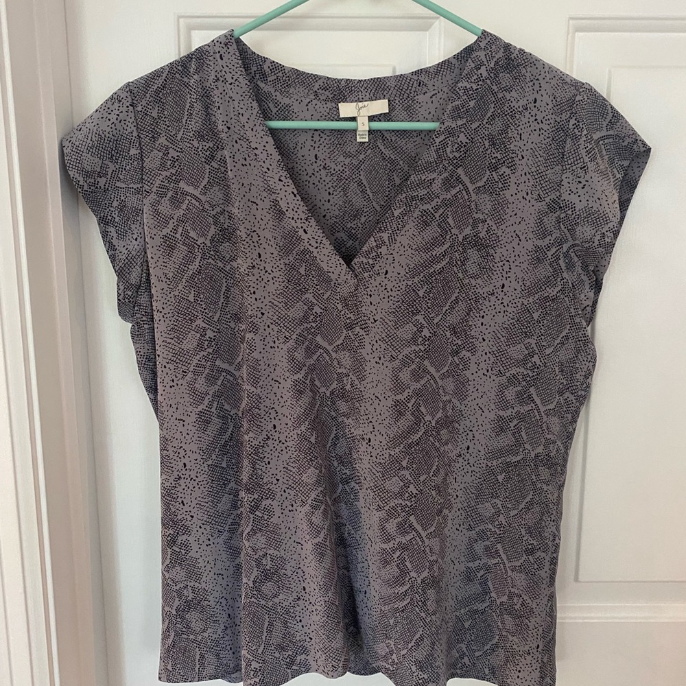 Joie size small snakeskin short sleeve top